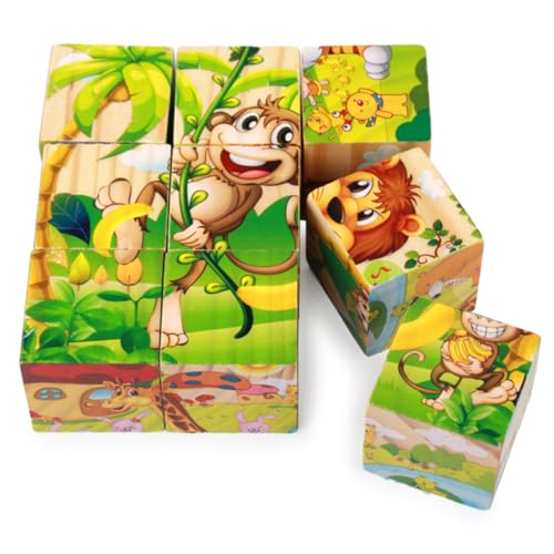 ORFOFE 1 Satz Pädagogisches Puzzle Puzzlebrett Für Kinder Lernspielzeug Für Kinder Kinderspielzeug Kinder Rätseln Cartoon-Puzzle Bambus von ORFOFE