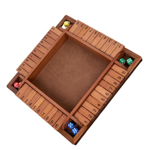 ORFOFE 1 Satz Spiel mit Flop-Zahlen Desktop-Spielzeug Zahlenspielzeug tiys tragbar gruppenspiele unterhaltungsspiele Partyspiel-Requisiten für Erwachsene Trinkparty-Spielzeug Holz Coffee von ORFOFE