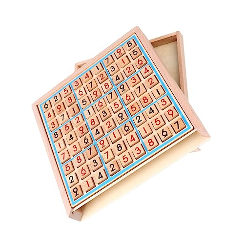 ORFOFE 1 Satz Sudoku aus Holz lernspiele Kinder intelligenzspielzeug für Kinder 9-Gitter-Spiel Schach Sudoku-Brettspiel Sudoku-Spielzeug zum Lernen von Arithmetik Mathe-Sudoku-Spielzeug von ORFOFE