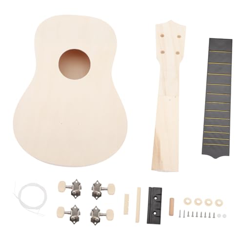 ORFOFE 1 Satz Ukulele selber Machen kinderinstrumente Kinder musikinstrumente DIY-Kits Instrumentenbausatz selber Machen Ukulele DIY Material Ukulele bausatz für Kinder selber Machen von ORFOFE