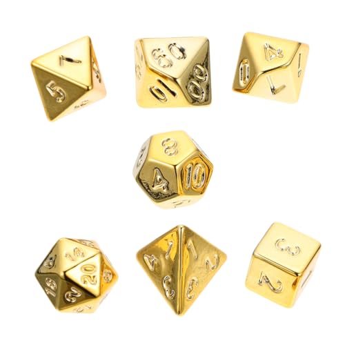 ORFOFE 1 Satz Würfel beziehungsspiele настольные игры Ludo brettspiel Games Night Party Supplies Geschenkeidee Spiel Requisiten Brettspiel-Requisite Unterhaltungszubehör Acryl Golden von ORFOFE