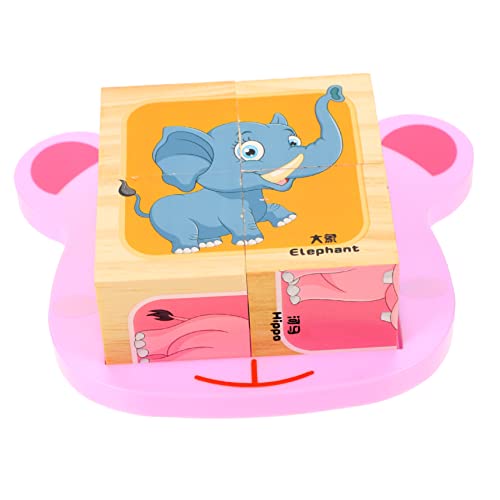 ORFOFE 1 Satz Zauberwürfel-Puzzle 3D-Dinosaurier-Puzzle Puzzle Spielzeug zusammenbauen Lernspielzeug für Kleinkinder Kinder Puzzle kinderpuzzle Boy Toys Block-Puzzle Holzklötze für Kinder von ORFOFE