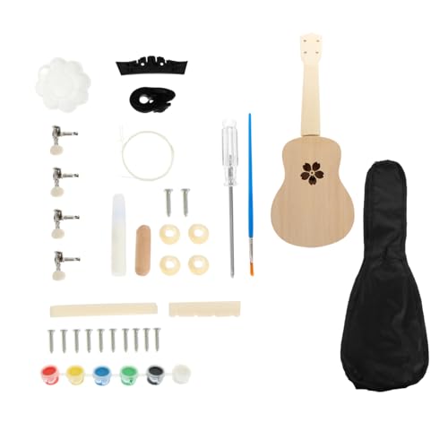 ORFOFE 1 Satz Zusammenbau der Ukulele Eltern-Kind-Instrument bemalbare Ukulele kinderinstrumente Kinder musikinstrumente DIY Ukulele-Set Ukulele-Dekorationsset Ukulele-Material-Kit Linde von ORFOFE