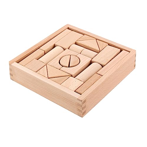 ORFOFE 1 Satz bausteine ​​für Kinder Lernspielzeug für Kinder Puzzle-Spielzeug Kinder holzspielzeug Kinder Holzbausteine Kinder blockiert Spielzeug geometrische Blöcke Holzblöcke hölzern von ORFOFE