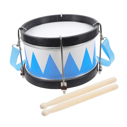 ORFOFE 1 Satz kleine Trommel Musical pädagogisches Babyspielzeug Schlagzeug Kinderspielzeug kinderinstrumente Kinder musikinstrumente Schlaginstrumente für Kinder Snare-Drum-Kit Holz Blue von ORFOFE