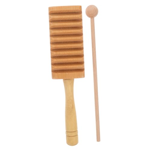 ORFOFE 1 Set Kinder Schlaginstrument Holz Guiro Kinderspielzeug Holz Guiro Spielzeug Kleinkind Instrumente Pädagogische Musikinstrumente Musikinstrumente Für Kleinkinder Kinder von ORFOFE