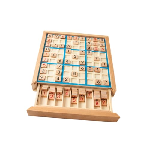 ORFOFE 1 Set Kinder Tischpuzzle Zahlenpuzzle Rätsel Für Erwachsene Kinderpuzzle Zahlenpuzzle Spielbrett Kinder Zahlenpuzzle Spiel Zahlen Schachbrett Holzspielbrett Bambus von ORFOFE