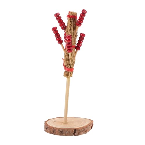 ORFOFE 1 Set Mini Chinesische Snack Kandierte Haws Prop Winzige Lebensmittel Spielzeug Miniatur Puppenhaus Essen Für Vorgetäuschte Spielküche Spielset Zubehör Mit Halter von ORFOFE