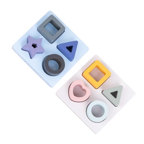 ORFOFE 1 Set Montessori Baustein Spielzeug Für Kinder Stapelspielzeug Sortierer Kleinkind Spielzeug Passende Formen Form Match Puzzle Geometrische Formen Spielzeug Form von ORFOFE