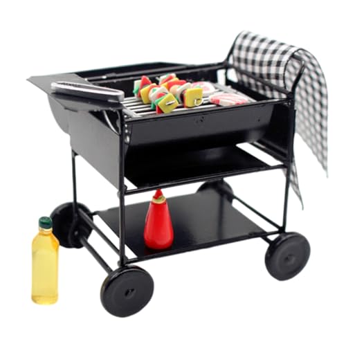 ORFOFE 1 Set Puppenhaus Miniatur Grill Aus Puppenhaus Zubehör Für Kreative Spielwelten Ideal Für Miniatur Puppenhäuser Und Rollenspiele Perfekt Für Jungen Und ädchen von ORFOFE