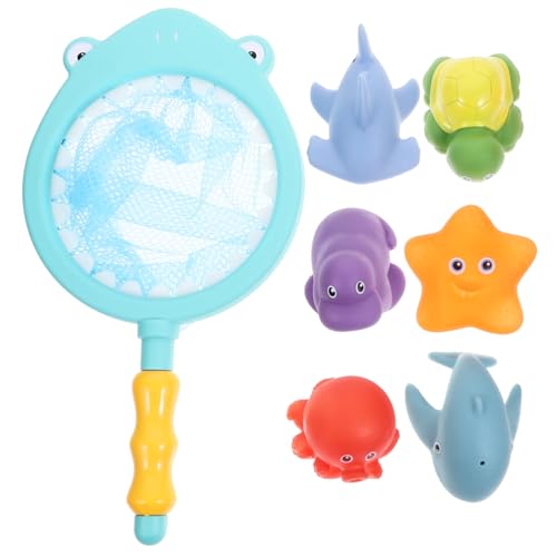 ORFOFE 1 Set Wasser Thermochrom Cartoon Spielzeug Kinder Tier Badespielzeug Fischernetz Badespielzeug von ORFOFE