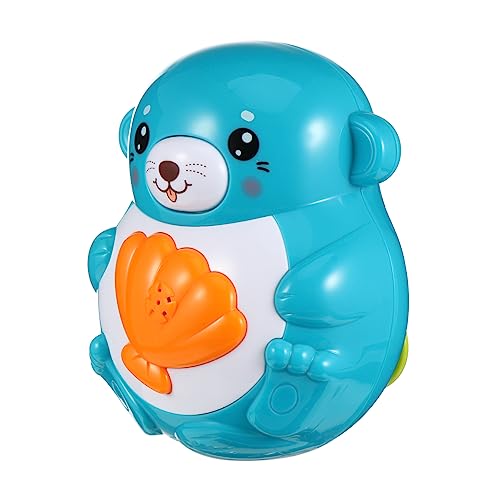 ORFOFE 1 Stück Otter Wasserspielzeug Kinder Wasserspielzeug Säuglingswanne Kleinkindspielzeug Kinder Badespielzeug Automatisches Sprühwasserspielzeug Rotationssprinkler Babybadewanne von ORFOFE