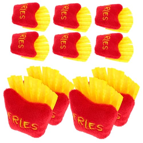 ORFOFE 10 Stück Entzückende Pommes-Frites-plüschtiere Für Kinder, Weiches Und Lustiges DIY-zubehör Für Schuhe, Hüte Und Rucksäcke, Ideal Für Kreatives Spielen Und Dekorieren von ORFOFE