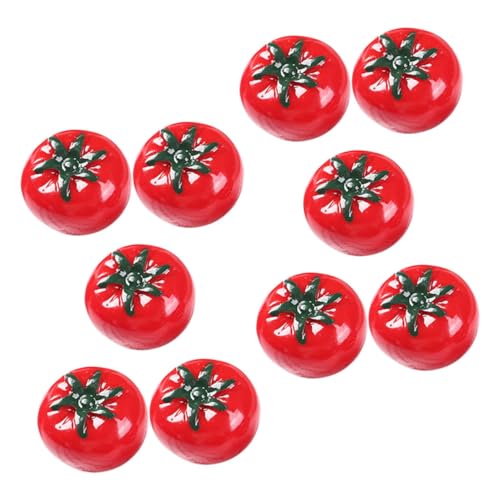 ORFOFE 10 Stück Gefälschte Miniaturtomaten Mini Künstliche Tomaten Mini Künstliche Früchte Modelle von ORFOFE