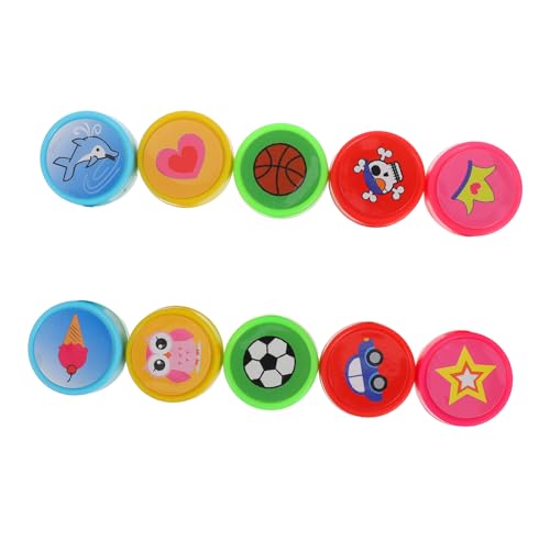 ORFOFE 10-teiliges Mini-stempelspielzeug Mit Verschiedenen Designs Für Jungen Und Mädchen Partygeschenke Belohnungen Für Den Unterricht von ORFOFE