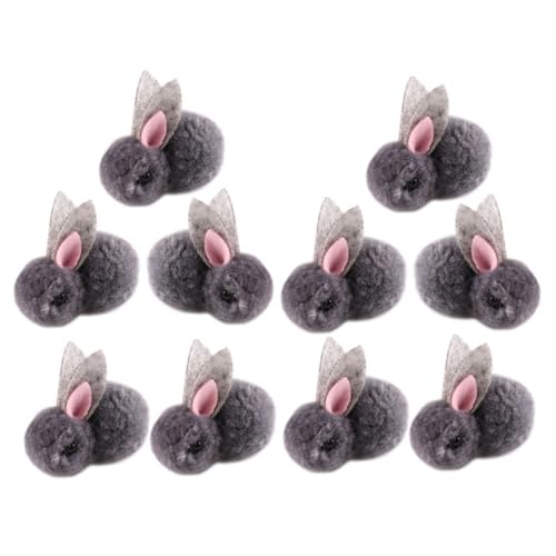 ORFOFE 10 Stück Mini-plüschkaninchen, Kleine Hasenpuppe, Weicher Hase, Stofftierspielzeug, Osterkorbfüller (5,5 cm) von ORFOFE