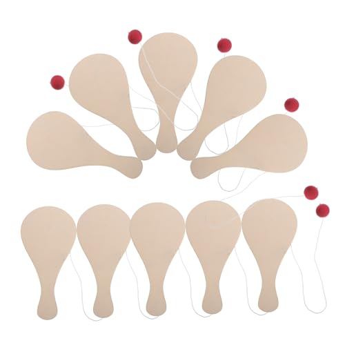ORFOFE 10 Stück Teiliges Blanko Holz Paddle Ball Malspielzeug DIY Bastelset Kreatives Basteln für Jungen Mädchen Feinmotorik und Hand Auge koordination ORFOFE 10 Stück Teiliges Blanko Holz Paddle Ball Malspielzeug DIY Bastelset Kreatives Basteln für Jungen Mädchen Feinmotorik und Hand Auge koordination von ORFOFE