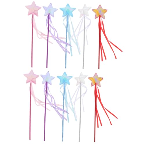 ORFOFE 10 Stück Teiliges Feen Zauberstab für Fünfzackiger Stern Glitzerndes Halloween Cosplay Robustes Kreatives Design für Rollenspiele und Bühnenauftritte ORFOFE 10 Stück Teiliges Feen Zauberstab für Fünfzackiger Stern Glitzerndes Halloween Cosplay Robustes Kreatives Design für Rollenspiele und Bühnenauftritte von ORFOFE