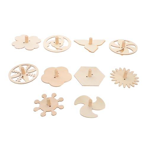 ORFOFE 10 Stück Teiliges Holz Drehspiel zum Bemalen Robuste DIY Bastelsets für Unbemalte Handgefertigte Holzspielzeuge Fördert Kreativität Feinmotorik und Koordination für Kindergarten ORFOFE 10 Stück Teiliges Holz Drehspiel zum Bemalen Robuste DIY Bastelsets für Unbemalte Handgefertigte Holzspielzeuge Fördert Kreativität Feinmotorik und Koordination für Kindergarten von ORFOFE