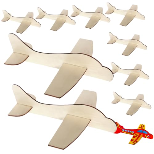 ORFOFE 10 Stück Teiliges Holz Flugzeug Bastelset zum Bemalen DIY Modellflugzeug mit Abgerundeten Kanten Sicher für Bastelunterricht Kindergeburtstage und Kreative Freizeitgestaltung ORFOFE 10 Stück Teiliges Holz Flugzeug Bastelset zum Bemalen DIY Modellflugzeug mit Abgerundeten Kanten Sicher für Bastelunterricht Kindergeburtstage und Kreative Freizeitgestaltung von ORFOFE