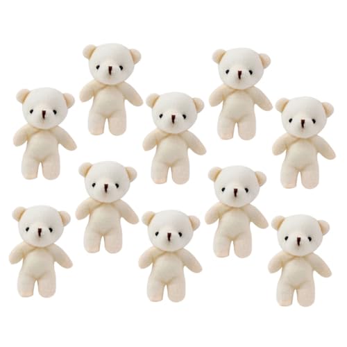 ORFOFE 10 Stück Teiliges Mini Bär Plüschtier aus Weichem Baumwollstoff Realistisches Design Kleine Kuscheltier Anhänger für Taschen Rucksäcke Dekorative DIY Schlüsselanhänger ORFOFE 10 Stück Teiliges Mini Bär Plüschtier aus Weichem Baumwollstoff Realistisches Design Kleine Kuscheltier Anhänger für Taschen Rucksäcke Dekorative DIY Schlüsselanhänger von ORFOFE