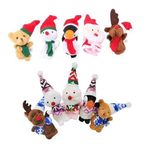 ORFOFE 10 Stück Teiliges Niedliche Fingerpuppen für Tragbare Handspielzeuge Lebendige Erzählrequisiten Festliche Deko für Eltern-Junge Mädchen-Spiele ORFOFE 10 Stück Teiliges Niedliche Fingerpuppen für Tragbare Handspielzeuge Lebendige Erzählrequisiten Festliche Deko für Eltern-Junge Mädchen-Spiele von ORFOFE