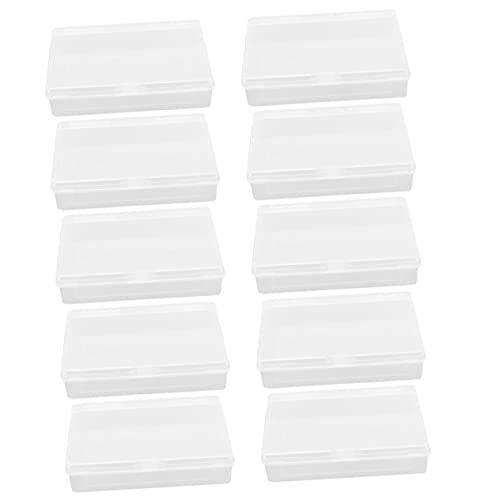 ORFOFE 10 Stück Teiliges Transparente Aufbewahrungsboxen aus Robustem PP Rechteckige Spielkartenboxen mit Praktischem Klappdeckel für Pokerkarten Bankkarten und Kleine Accessoires ORFOFE 10 Stück Teiliges Transparente Aufbewahrungsboxen aus Robustem PP Rechteckige Spielkartenboxen mit Praktischem Klappdeckel für Pokerkarten Bankkarten und Kleine Accessoires von ORFOFE