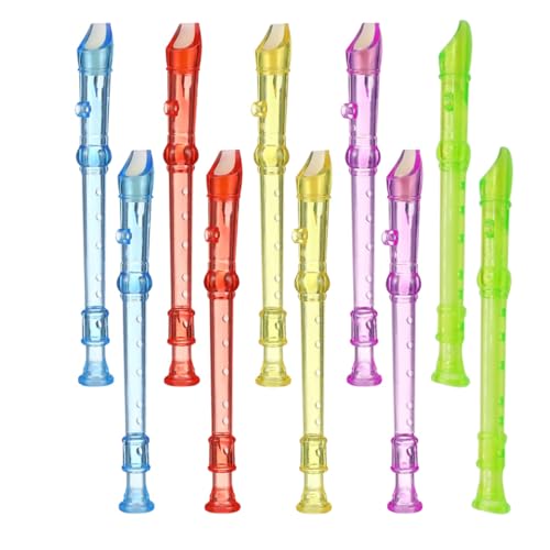 ORFOFE 10 Stück Teiliges Transparente Blockflöte Anfänger Instrument Leichte Kunststoffflöte für Schule Freizeit Musikförderung Mädchen Jungen ORFOFE 10 Stück Teiliges Transparente Blockflöte Anfänger Instrument Leichte Kunststoffflöte für Schule Freizeit Musikförderung Mädchen Jungen von ORFOFE