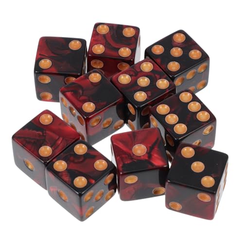 ORFOFE 10 Stück Teiliges Zweifarbige Spielwürfel aus Acryl mit Großen Punkten und Abgerundeten Ecken Robust und Sicher für Bar Spiele Matheunterricht und Vielseitige Brettspiele ORFOFE 10 Stück Teiliges Zweifarbige Spielwürfel aus Acryl mit Großen Punkten und Abgerundeten Ecken Robust und Sicher für Bar Spiele Matheunterricht und Vielseitige Brettspiele von ORFOFE
