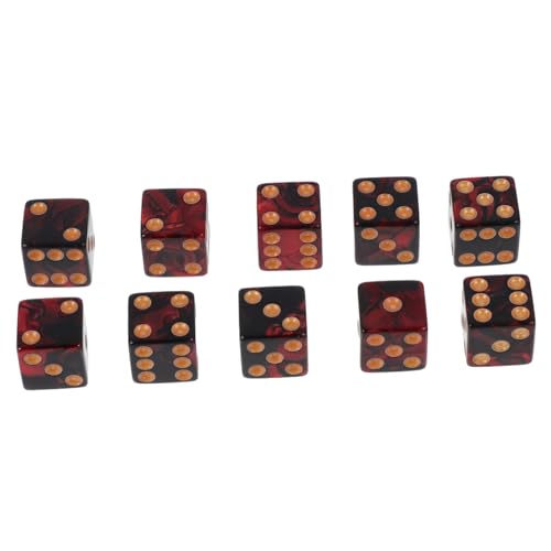 ORFOFE 10 Stück Teiliges Zweifarbiger Acryl Spielwürfel mit Großen Punkten und Abgerundeten Ecken Robuste Solid Dices für Brettspiele Rollenspiele und Partyspiele Leicht und Tragbar ORFOFE 10 Stück Teiliges Zweifarbiger Acryl Spielwürfel mit Großen Punkten und Abgerundeten Ecken Robuste Solid Dices für Brettspiele Rollenspiele und Partyspiele Leicht und Tragbar von ORFOFE