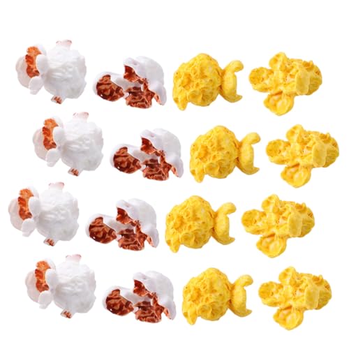 ORFOFE 100 STK Künstliches Popcorn Popcorn-Landschaft Gefälscht Popcorn-Tasche Kreatives Popcorn Spielzeug Stylisches Popcorn-Modell Lebensechte Popcorn-Dekoration Süßigkeiten Harz von ORFOFE