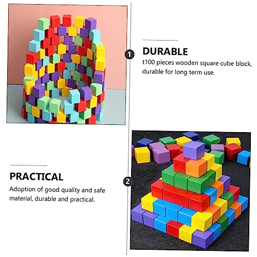 ORFOFE 100 Stück Teiliges Holzbausteine Bunte Würfelklötze Langlebig Sicher Pädagogisch Montessori Lernspielzeug für Jungen und Mädchen Frühkindliche ORFOFE 100 Stück Teiliges Holzbausteine Bunte Würfelklötze Langlebig Sicher Pädagogisch Montessori Lernspielzeug für Jungen und Mädchen Frühkindliche von ORFOFE
