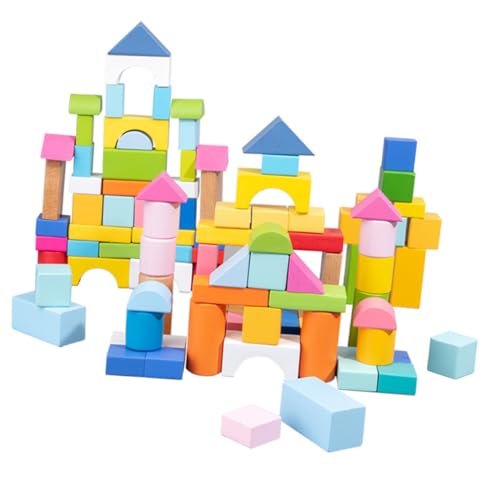 ORFOFE 100stücke Geometrische Holzbausteine Für Junge Mädchen Teiliges Set Kreative Bauklötze Für Hand-Augen-koordination Und Vorstellungskraft Lernspielzeug Für Junge Mädchen ORFOFE 100stücke Geometrische Holzbausteine Für Junge Mädchen Teiliges Set Kreative Bauklötze Für Hand-Augen-koordination Und Vorstellungskraft Lernspielzeug Für Junge Mädchen von ORFOFE