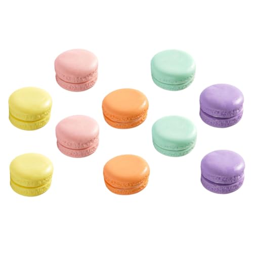 ORFOFE 10St künstliche Macarons Zinn gefälschte Desserts Anzeige Hochzeitsdekoration küchendekoration Spielzeuge Süßigkeitenbehälter gefälschter Nachtisch Künstliches Dessertornament PVC von ORFOFE