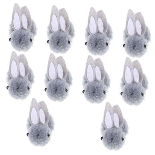 ORFOFE 10pcs Mini Plüsch Kaninchen Kleine Hasenpuppe Weiche Hasengefüllte Tierspielzeug Osterkorb Stuffers (4 cm) von ORFOFE