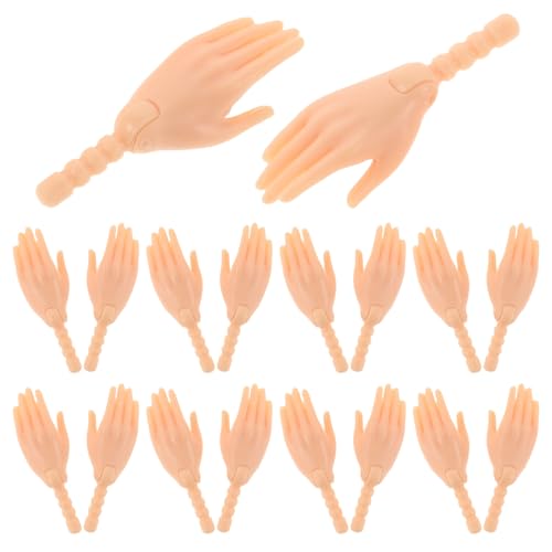 ORFOFE 10st Zubehör Für Puppengelenke Miniatur Puppenhandteile Mini-hände Mini-Sachen Mini-Spielzeug Falsche Hände Kleine Hände Mini-realistische Hand Falsche Hand Mini-Hand Plastik von ORFOFE