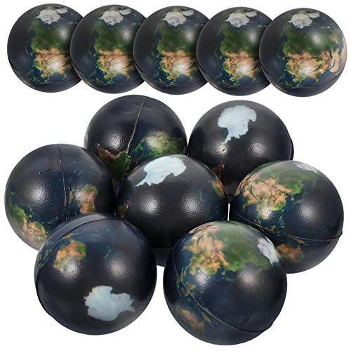 ORFOFE 12 Stück Squeeze Ball Dekompressionsspielzeug Hüpfbälle Anti Stress Bälle Planeten Hüpfbälle Kinder Hüpfbälle Lernspielzeug Früherziehung Spielzeug Weltraum Lernspielzeug Anti von ORFOFE