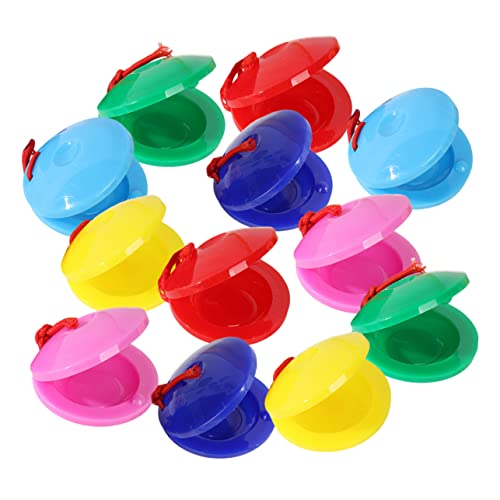 ORFOFE 12 Stück Teiliges Kastagnetten aus Kunststoff Bunte Finger Kastagnetten Spielzeuge Pädagogische Musikinstrumente für Kleinkinder Sicher Langlebig Fördert Sensorische und ORFOFE 12 Stück Teiliges Kastagnetten aus Kunststoff Bunte Finger Kastagnetten Spielzeuge Pädagogische Musikinstrumente für Kleinkinder Sicher Langlebig Fördert Sensorische und von ORFOFE