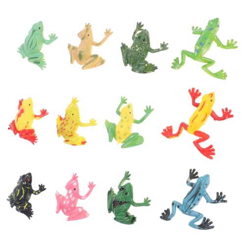 ORFOFE 12 Stück Teiliges Kleine Froschfiguren aus Kunststoff Realistische Tiermodelle für Kinderzimmerdekoration und Lernspielzeug Geeignet für Frühe Entwicklung und Fantasievolles ORFOFE 12 Stück Teiliges Kleine Froschfiguren aus Kunststoff Realistische Tiermodelle für Kinderzimmerdekoration und Lernspielzeug Geeignet für Frühe Entwicklung und Fantasievolles von ORFOFE