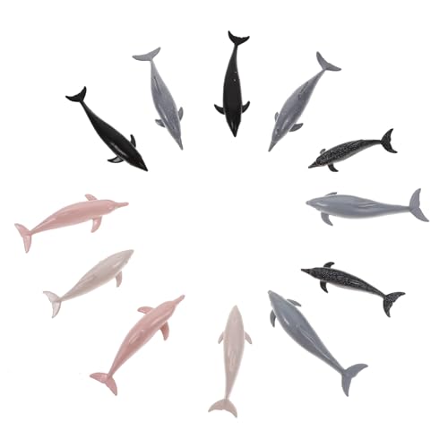 ORFOFE 12 Stück Teiliges Mini Delfin Modell Kunststoff Realistische Kleine Meerestiere Dekofiguren für Garten Lernspielzeug Simulation und Kreative Gestaltung ORFOFE 12 Stück Teiliges Mini Delfin Modell Kunststoff Realistische Kleine Meerestiere Dekofiguren für Garten Lernspielzeug Simulation und Kreative Gestaltung von ORFOFE
