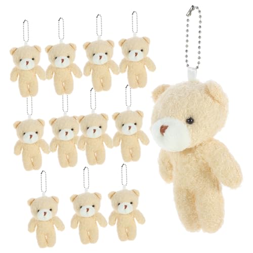 ORFOFE 12 Stück Teiliges Mini Plüschanhänger Soft Bear Toys DIY Dekoration für Rucksack Handtasche Mehrzweck Kuscheltier Anhänger ORFOFE 12 Stück Teiliges Mini Plüschanhänger Soft Bear Toys DIY Dekoration für Rucksack Handtasche Mehrzweck Kuscheltier Anhänger von ORFOFE