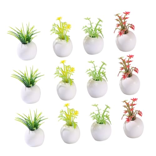 ORFOFE 12 Stück Teiliges Mini Sukkulenten Künstliche Topfpflanzen Puppenhaus Zubehör Realistische Dekoration für Lernspielzeug und DIY Miniatur Garten Wohnkultur ORFOFE 12 Stück Teiliges Mini Sukkulenten Künstliche Topfpflanzen Puppenhaus Zubehör Realistische Dekoration für Lernspielzeug und DIY Miniatur Garten Wohnkultur von ORFOFE