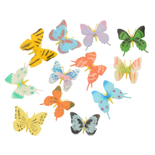 ORFOFE 12 Stück Teiliges Schmetterling Modellset aus Sicherem Kunststoff für Lernspielzeug und Wohnraumdeko Realistische Bunte Insektenfiguren für Frühe und Kreatives Zufällige Farbe ORFOFE 12 Stück Teiliges Schmetterling Modellset aus Sicherem Kunststoff für Lernspielzeug und Wohnraumdeko Realistische Bunte Insektenfiguren für Frühe und Kreatives Zufällige Farbe von ORFOFE