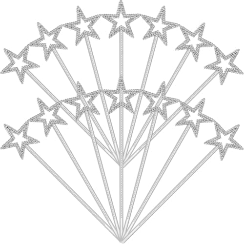 ORFOFE 12 Stück Teiliges Zauberstäbe mit Glitzer Sternförmige Feenstäbe aus Kinderfreundlichem Kunststoff Leichtes Tanz für Party Halloween und Bühnenauftritte ORFOFE 12 Stück Teiliges Zauberstäbe mit Glitzer Sternförmige Feenstäbe aus Kinderfreundlichem Kunststoff Leichtes Tanz für Party Halloween und Bühnenauftritte von ORFOFE