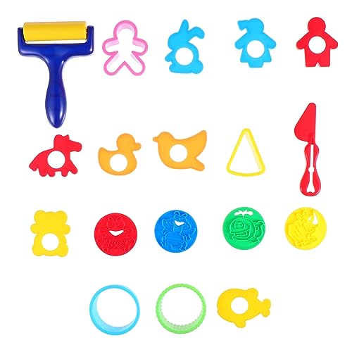 ORFOFE 18 STK Werkzeugform Plastilin-Spielzeug-Kit tierische Plastilinformen Kinderspielzeug Kinder bastelset Spielzeuge Knete Kinder Handbuch Plastilin farbiges Nudelspielzeug Plastik von ORFOFE