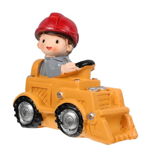 ORFOFE 1Stk Bagger-Ornament Tischminiaturen Entwicklungsspielzeug für Kleinkinder Baggerjunge LKW spielzeug für kinder kinderspielzeug Mikrolandschaftsornament Kuchenverzierung Harz von ORFOFE