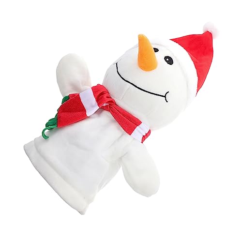 ORFOFE 1Stk Handpuppe Plüsch Weihnachtsspielzeug Plüsch Fingerpuppe interaktives Spielzeug kinderspielzeug Schneemann-Fingerpuppenspielzeug schöne weihnachtsspielzeuge PP Baumwolle von ORFOFE