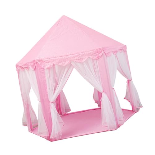 ORFOFE 1Stk Indoor-Zelt für Kinder Kind spielt Zelt Kinderzelte drinnen Mädchen Zelt Zelte für Kinder kinderzelt für drinnen Tent Zeltspielzeug für Kinder Kinderspielhaus Stoff Rosa von ORFOFE