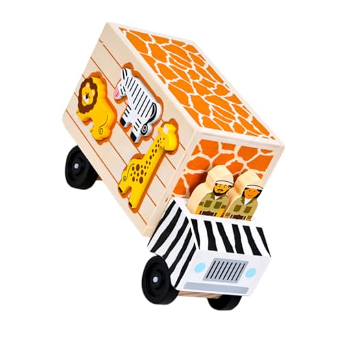 ORFOFE 1Stk Intelligenz Auto Kinder Puzzle kinderpuzzle knobeleien für Kinder Holzauto Autospielzeug zum Schieben von Hand Lernspielzeug Fahrzeugmodelle Kinderauto Spielzeug hölzern von ORFOFE