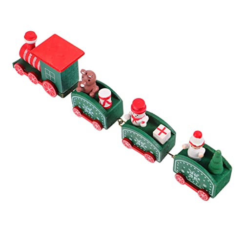 ORFOFE 1Stk Weihnachtszug Zug um den Weihnachtsbaum Weihnachtsspielzeug Mini-Kalender Santa-Zug-Figur für Kinder kindergeschenke Xmas Zug Mini-Holzzug Holzzug Kinder hölzern rot von ORFOFE